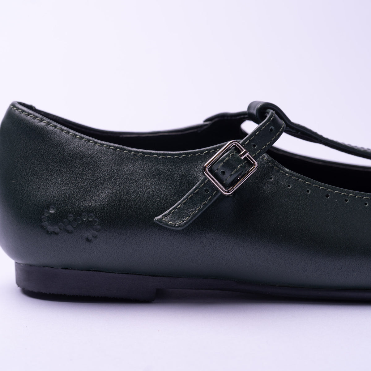 Clara Classic Leather T-Strap