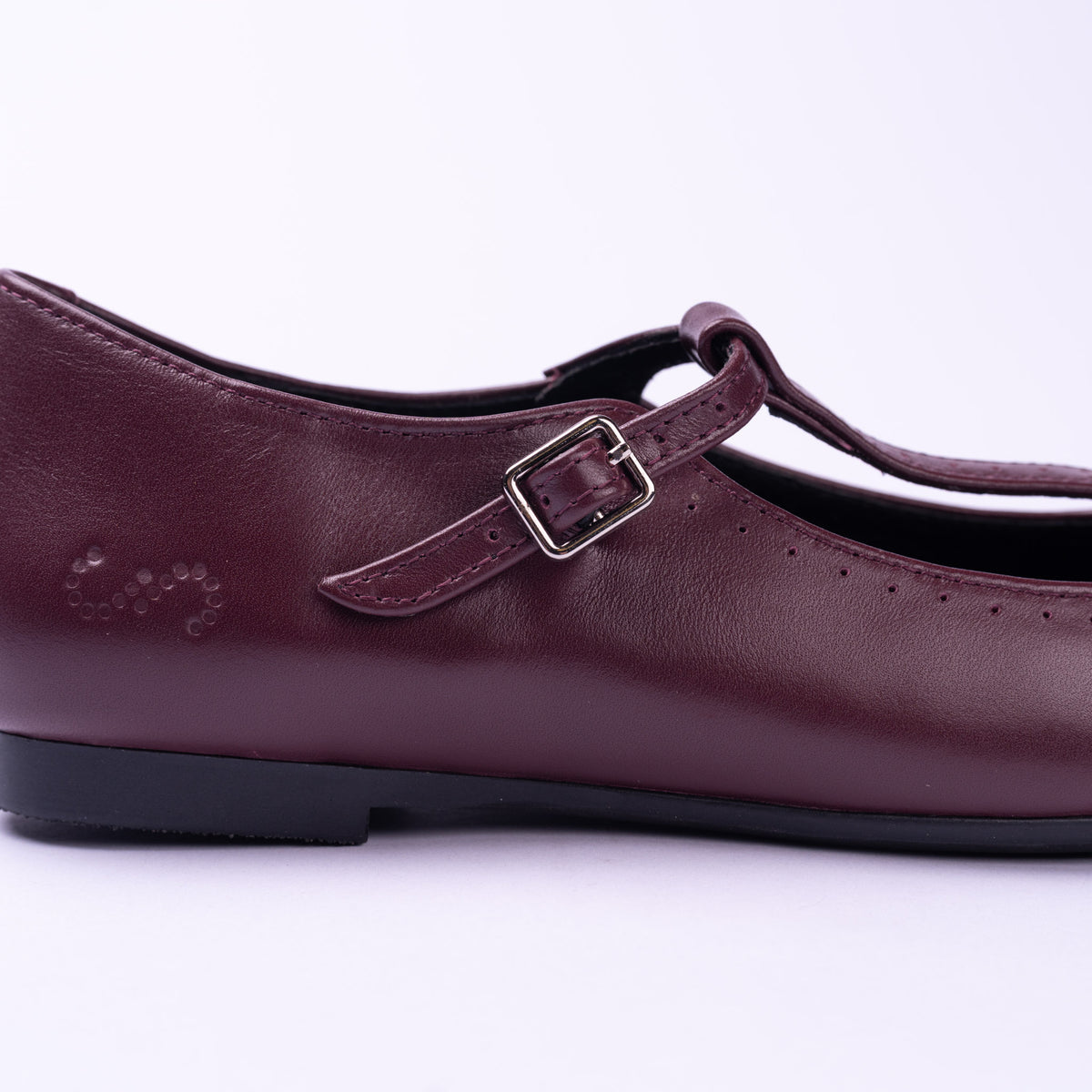 Clara Classic Leather T-Strap