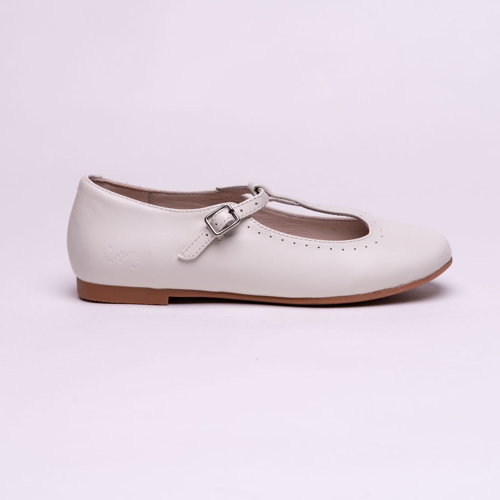Solyse Clara girls leather T-strap dress shoe