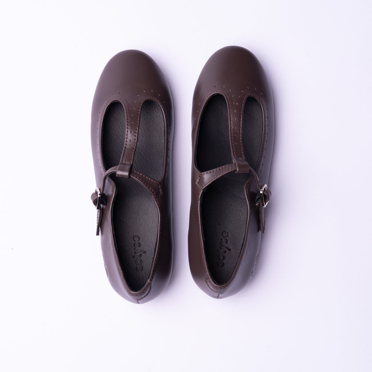 Clara Classic Leather T-Strap