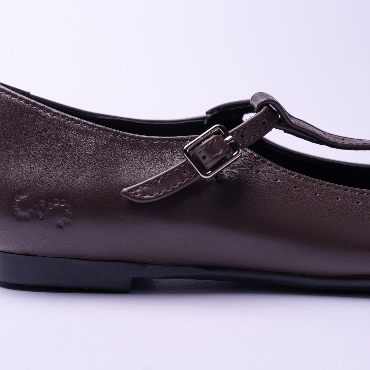 Clara Classic Leather T-Strap