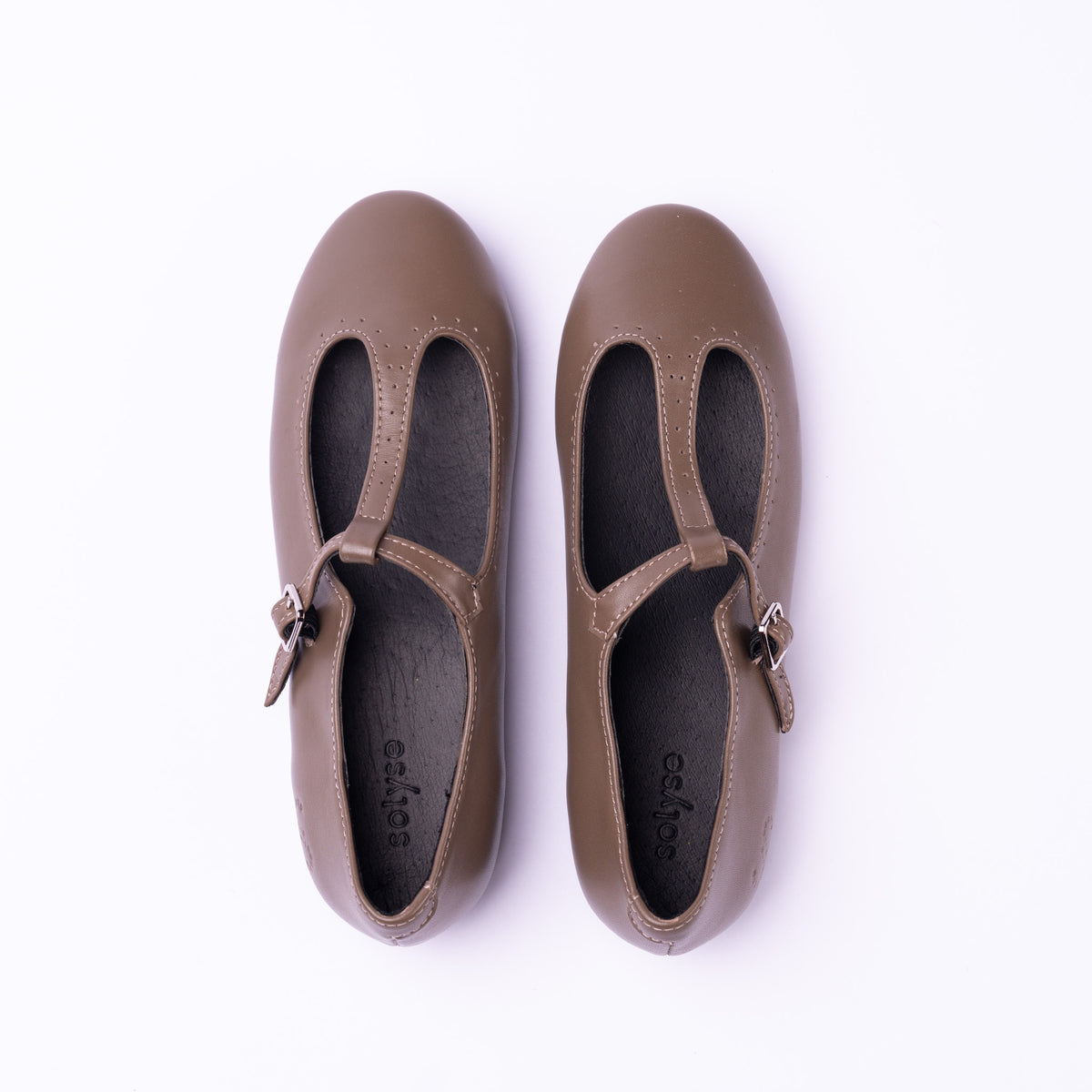 Clara Classic Leather T-Strap